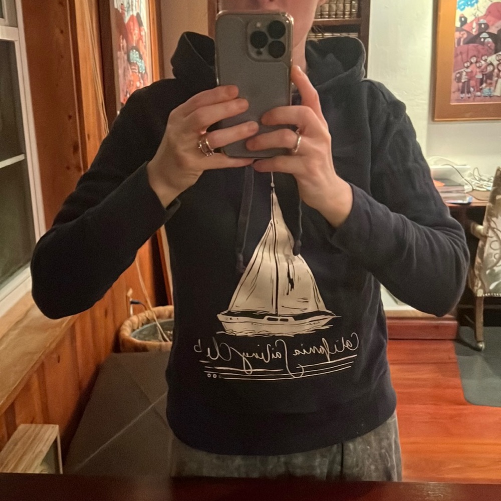 JCrew navy hoodie sweatshirt size small
